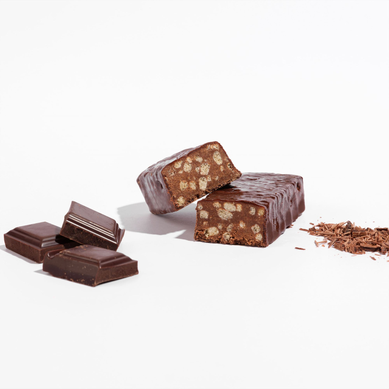 Barre chocolat protéinée croustillante Barre chocolat protéinée croustillante