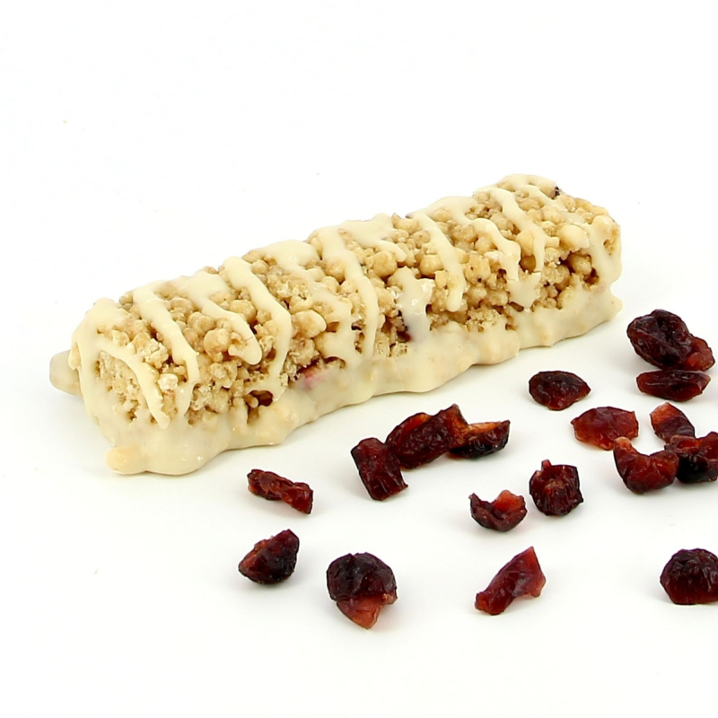Barre cranberry grenade protéinée croustillante Barre cranberry grenade protéinée croustillante