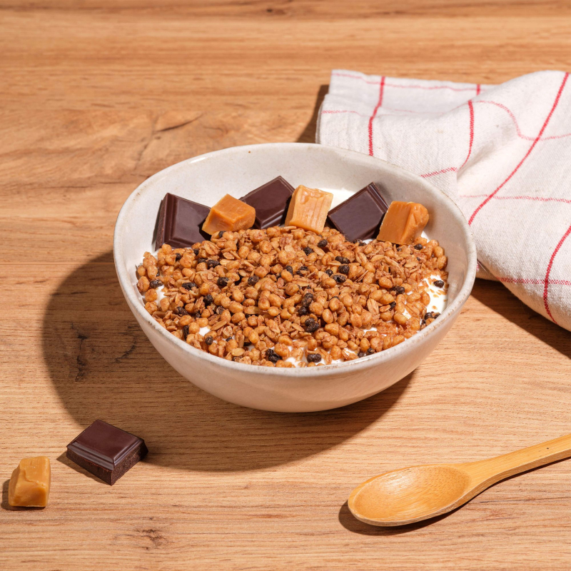 Muesli protéiné chocolat caramel Muesli protéiné chocolat caramel