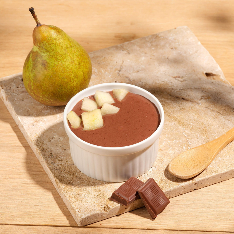 Dessert protéiné poire belle-hélène Dessert protéiné poire belle-hélène