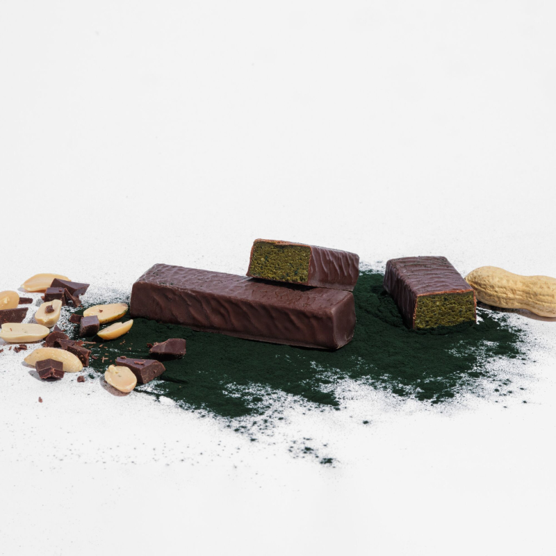 Barre spiruline et cacahuètes