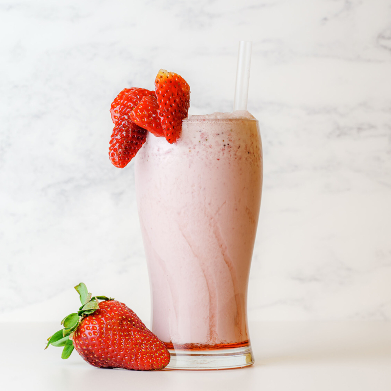 Milk-shake fraise substitut de repas Milk-shake fraise substitut de repas