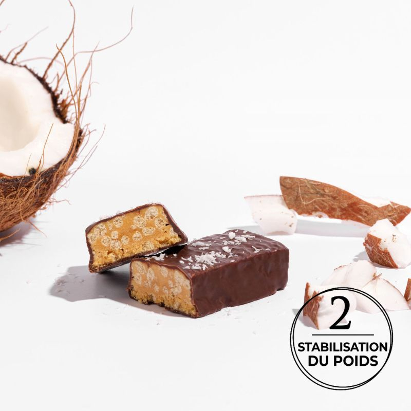 Barre noix de coco protéinée croustillante Barre noix de coco protéinée croustillante