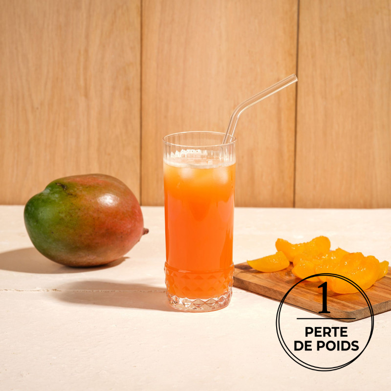 Boisson protéinée pêche mangue