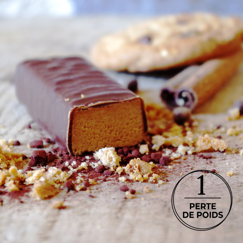 Barre spéculoos et chocolat
