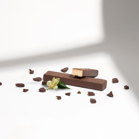 Barre gaufrette vanille et chocolat