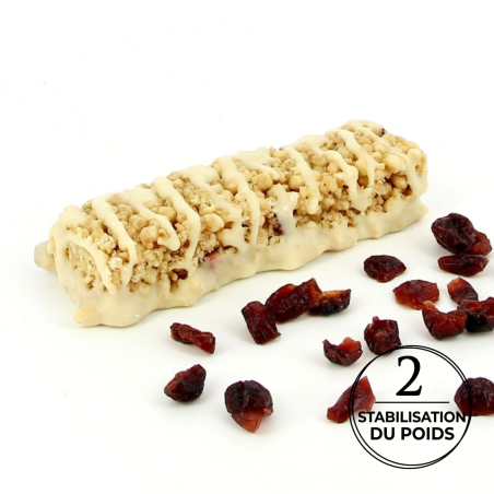 Barre cranberry grenade protéinée croustillante