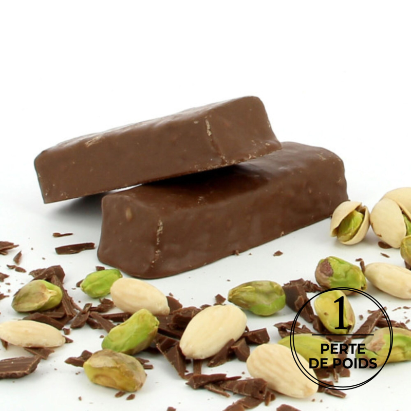 Barre pistache faible en sucres