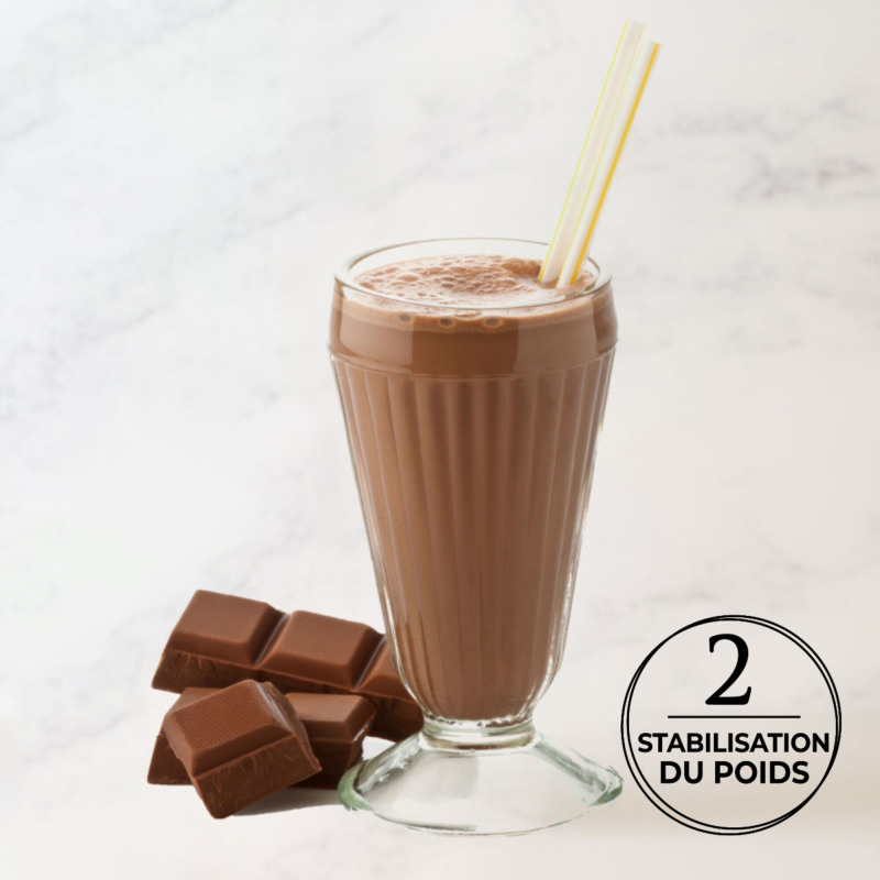 Milk-shake chocolat substitut de repas 