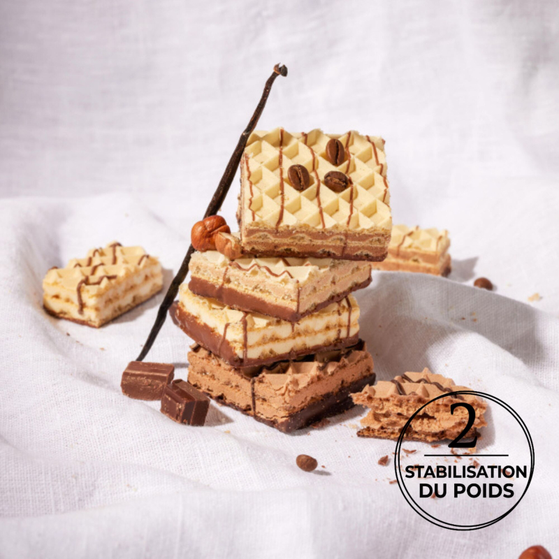Gaufrettes protéinées vanille