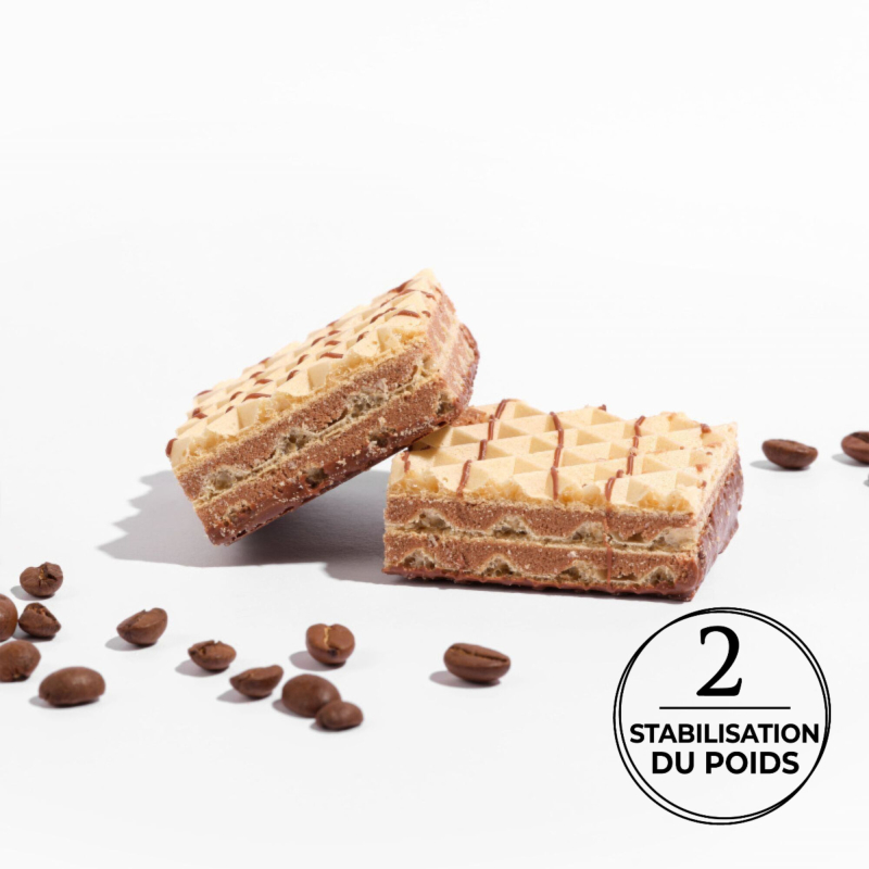Gaufrettes protéinées mocha café