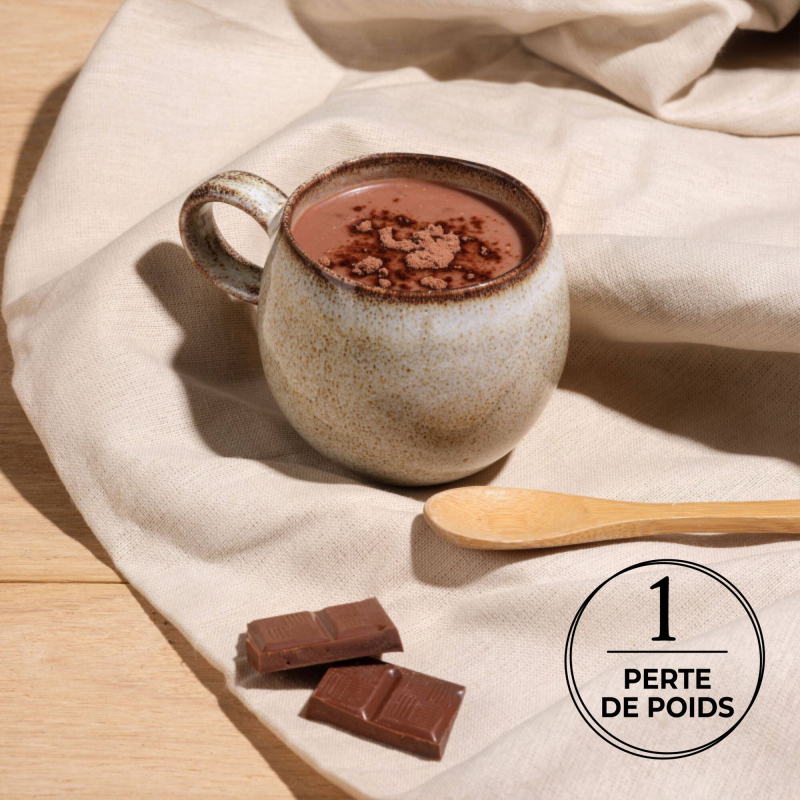 Chocolat chaud protéiné