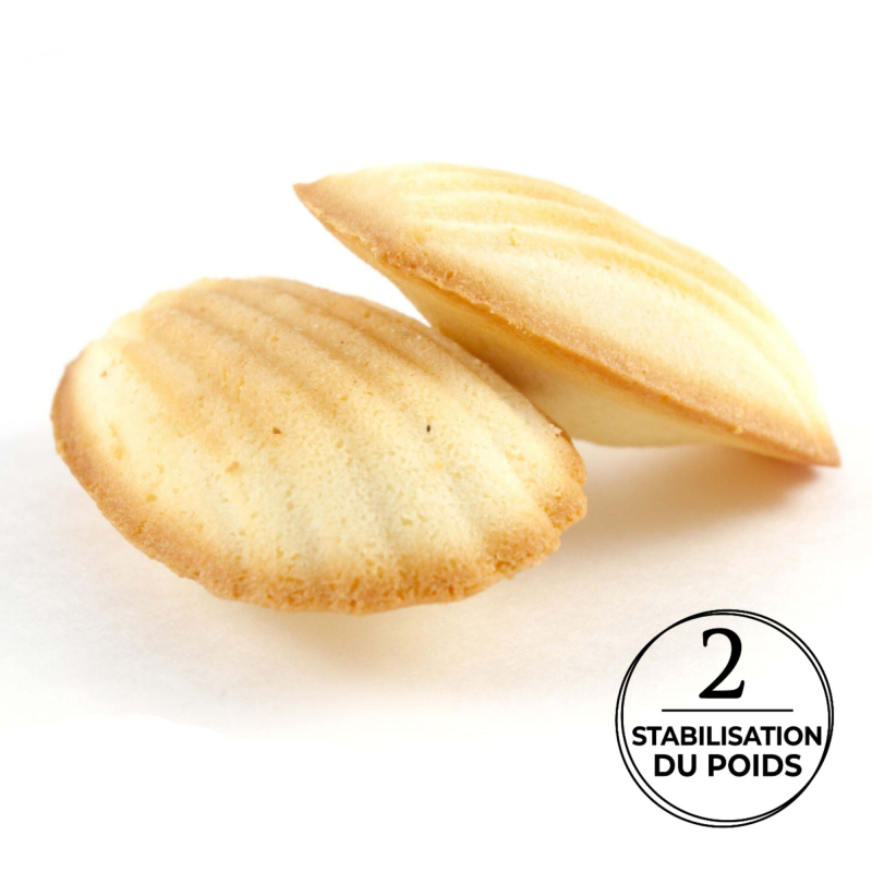 Madeleine allégée en sucres