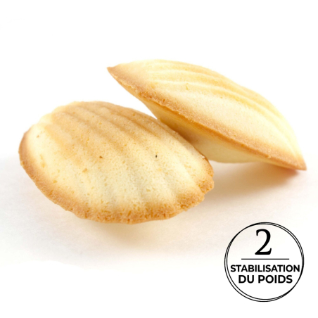 Madeleine allégée en sucres